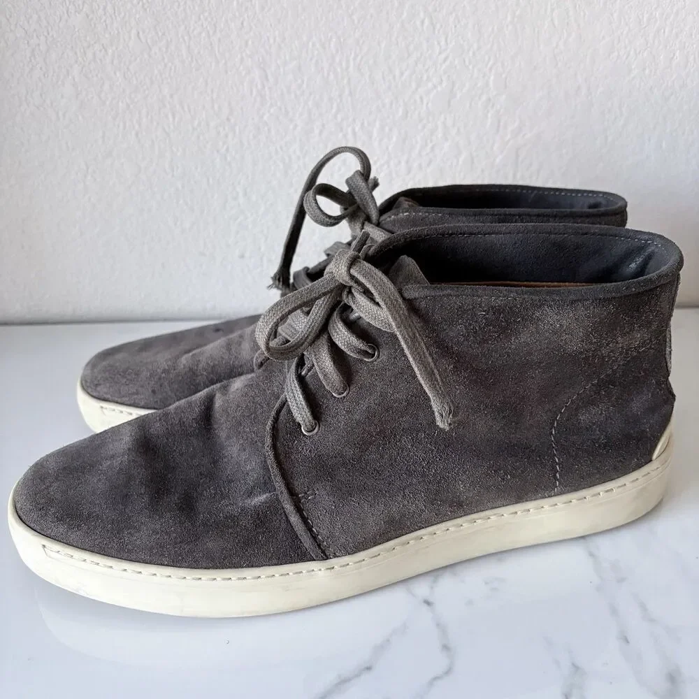 Rag & Bone Men's Kent Suede Desert Boots US 8 Dark Gray Chukka Boot Sneakers